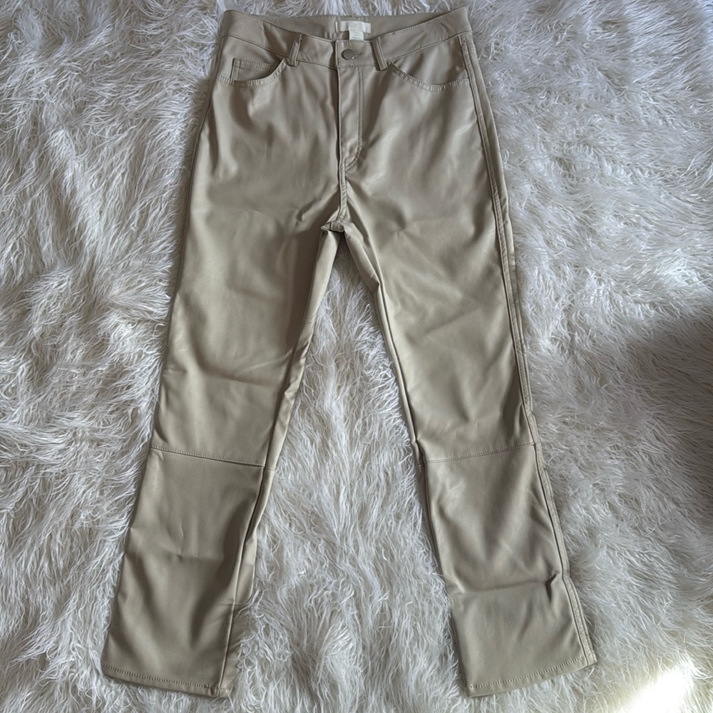 Faux Leather H&M pants. Size 8